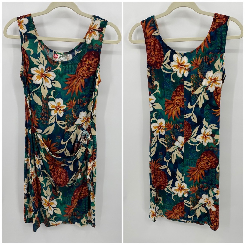 Hilo Hattie pineapple floral mini dress